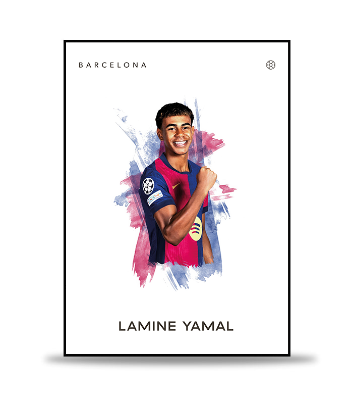 Lamine Yamal Fotboll Poster